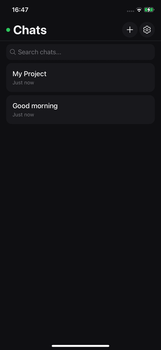 Genie chat sessions list
